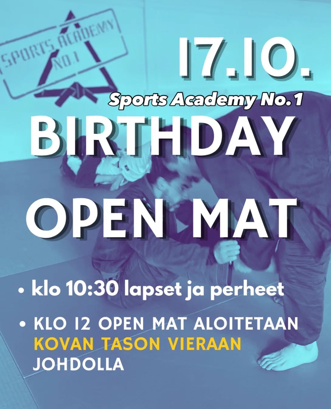 Sports Academy No.1 25 vuotte - Birthday open mat