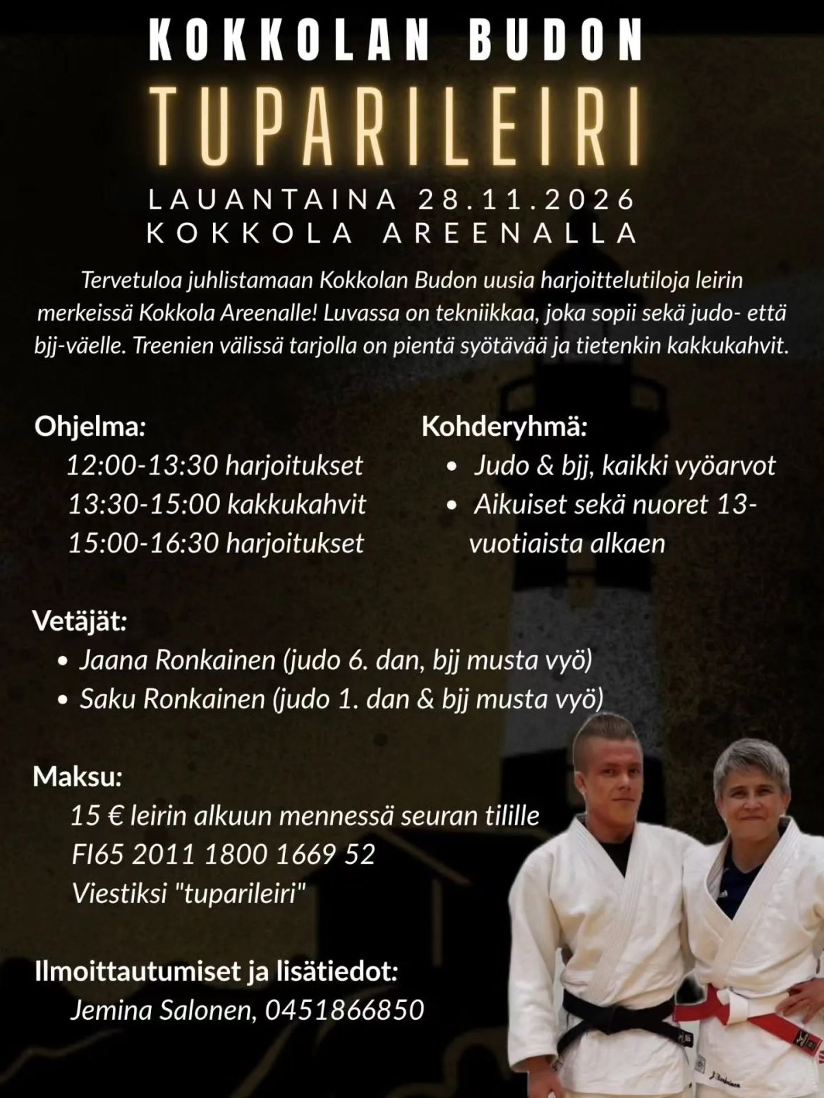 Kokkolan Budon tuparileiri
